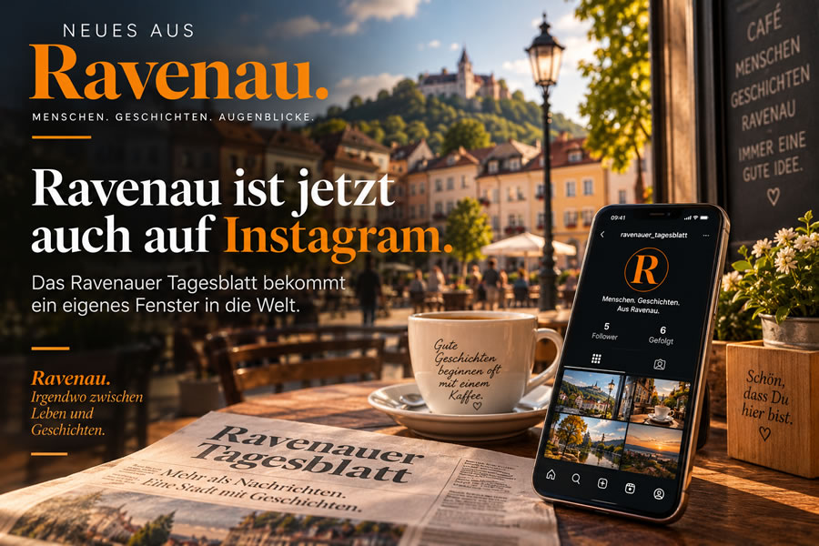 Ravenau ist jetzt auch auf Instagram